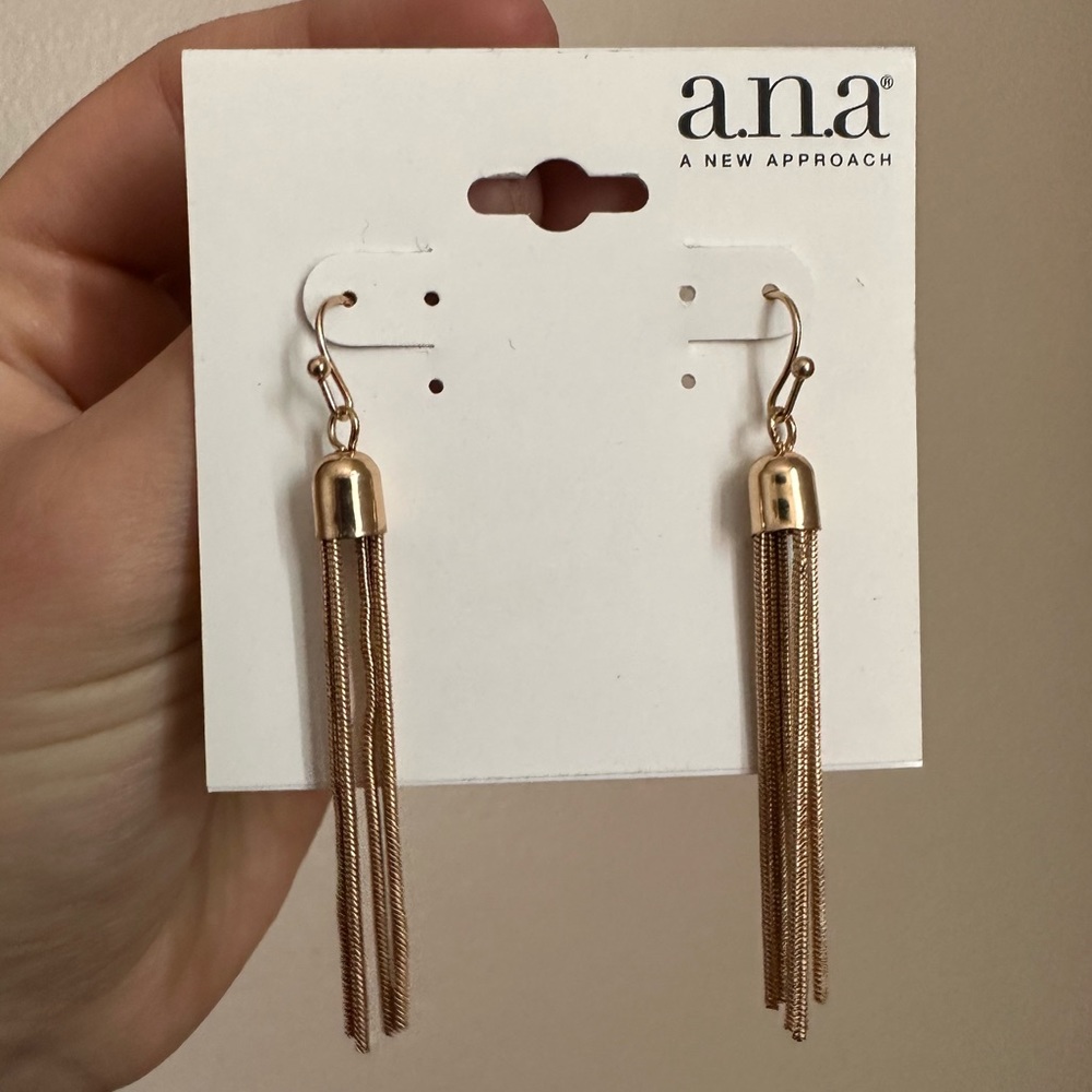a.n.a Gold Dangle Earrings